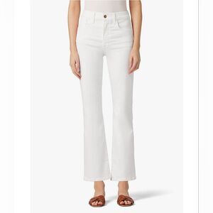 Joe's Flawless The Callie High Rise Cropped Boot Jeans White